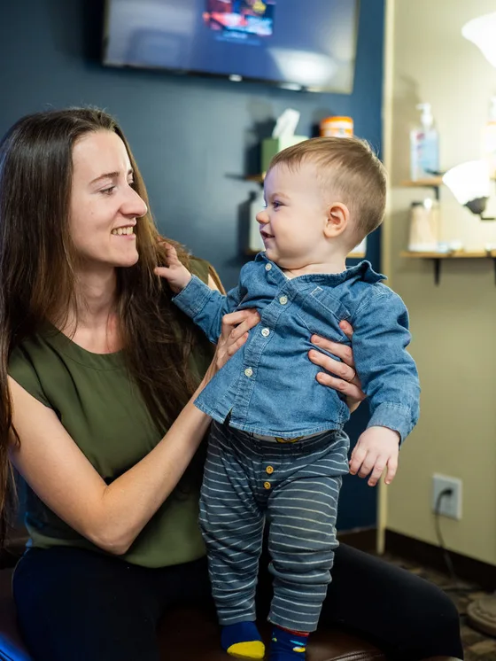 Dr. Moriah with her son Noah